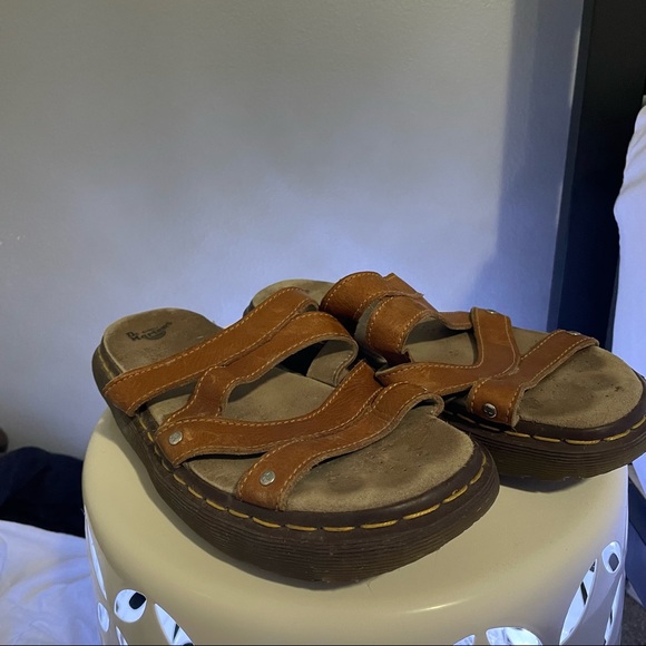 Dr. Martens Shoes - vintage brown doc marten sandals size womens 9